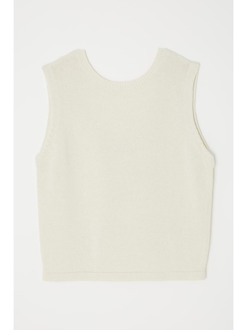 Cropped ニットトップス カットソー タンクトップ Moussy マウジー