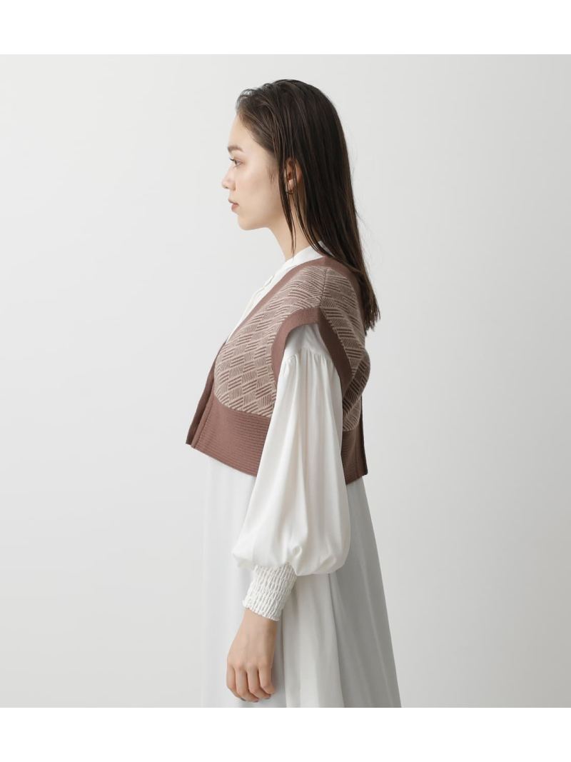 Pattern Compact By Vest カットソー Knit アズールバイマウジー Moussy Azul
