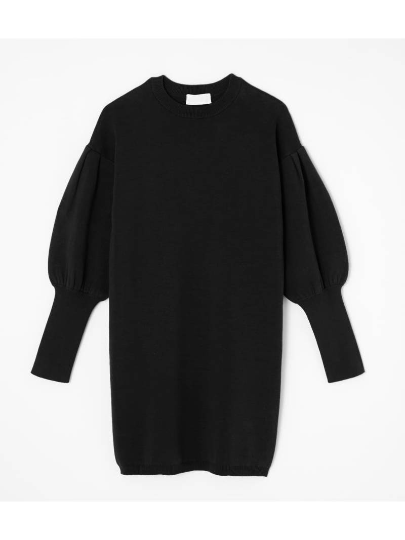 Volume Sleeve Knit Onepiece Azul By Moussy アズールバイマウジー ワンピース 5ー9分袖ワンピース ブラック グリーン カーキ 送料無料 Rakuten Fashion Fitzfishponds Com