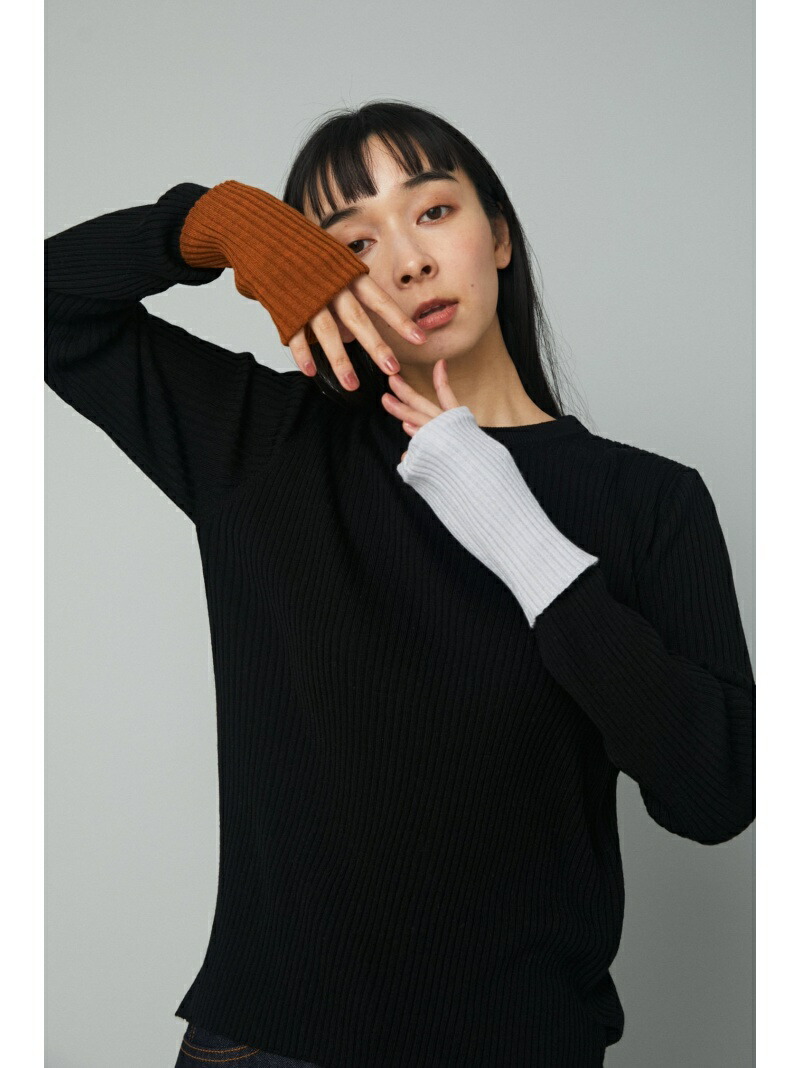 楽天市場】【SALE／20%OFF】POINT CUTTING ニット MOUSSY マウジー