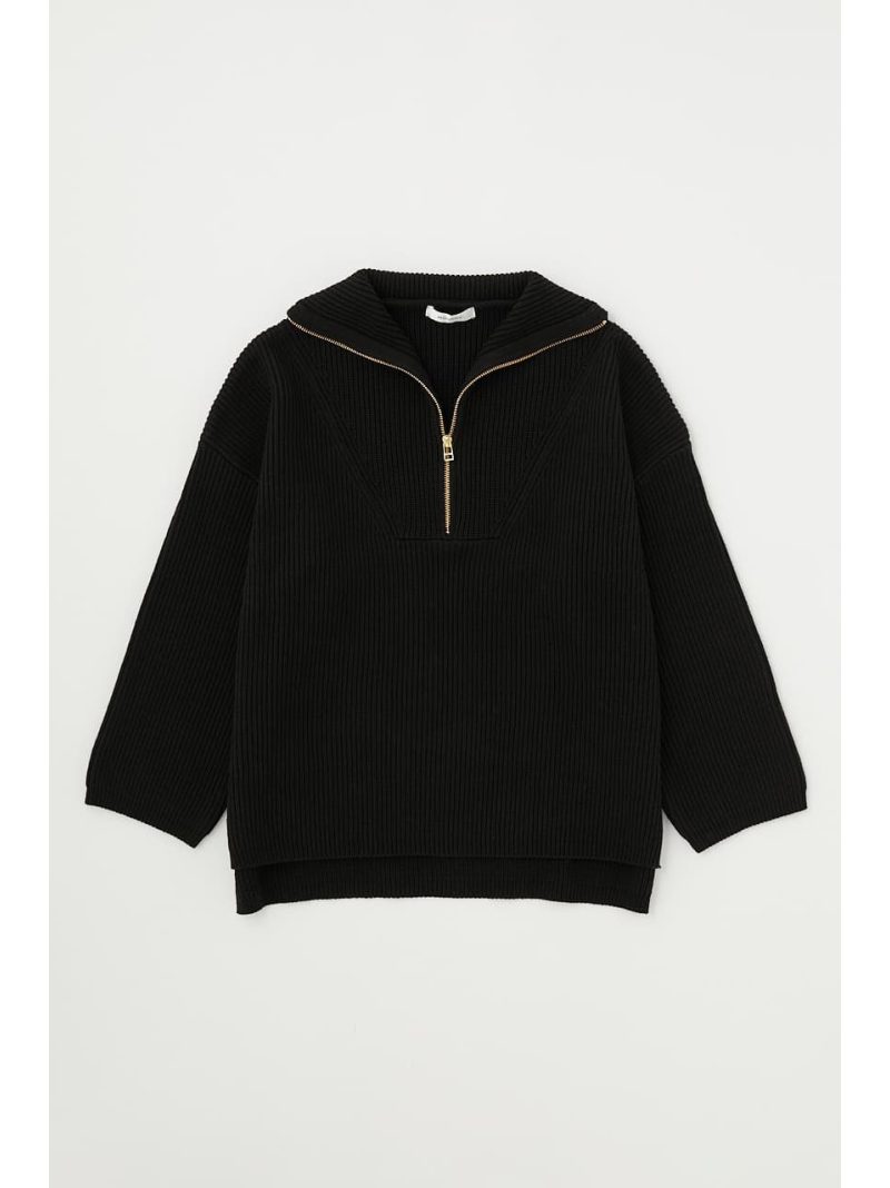 公式 Half Zip Rib ニット Moussy マウジー ニットその他 ホワイト ブラック ブラウン Rakuten Fashion Moodle Atak Com Br