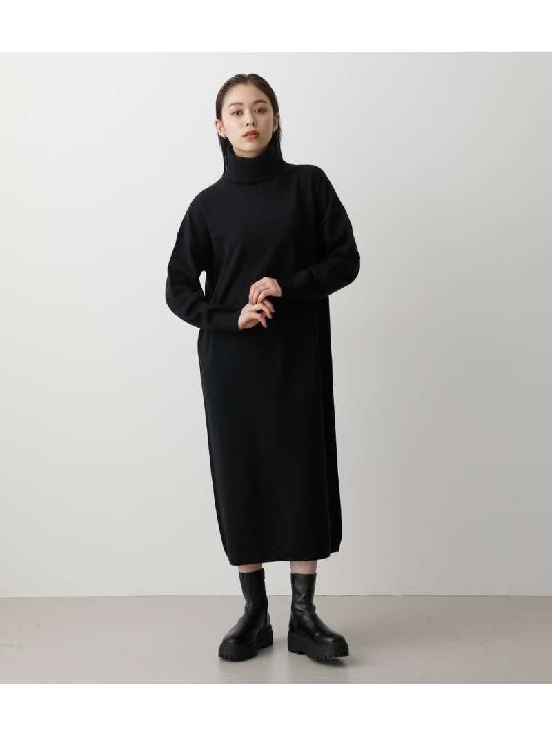 Turtle Neck Simple Op Azul By Moussy アズールバイマウジー ワンピース ロングワンピース マキシワンピース ブラック イエロー ホワイト 送料無料 Rakuten Fashion Fitzfishponds Com