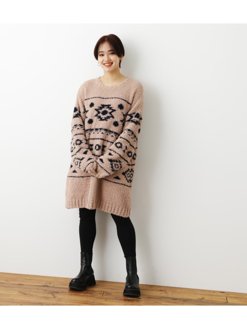 楽天市場】【SALE／20%OFF】Onemileモールニットワンピ&レギンス RODEO 