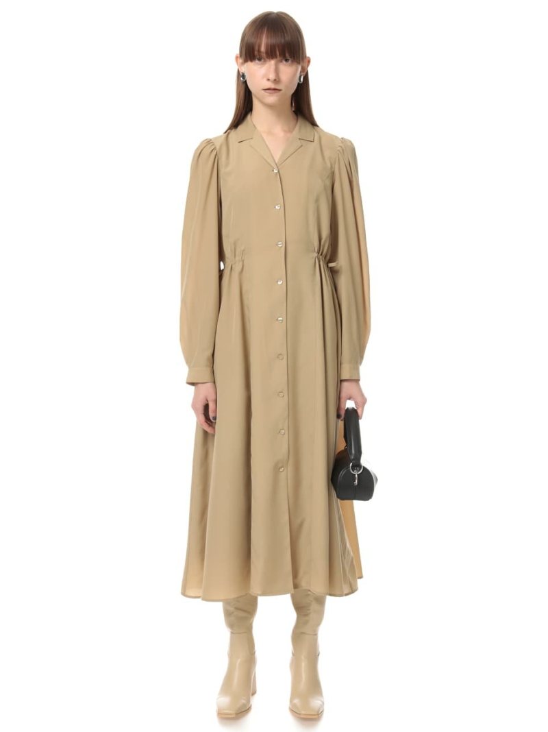 Side Gather Sh ワンピース Sly スライ ワンピース ロングワンピース マキシワンピース 白妙 黒ん坊 青碧 貨物輸送無料 Rakuten Fashion Ritzattorneys Com