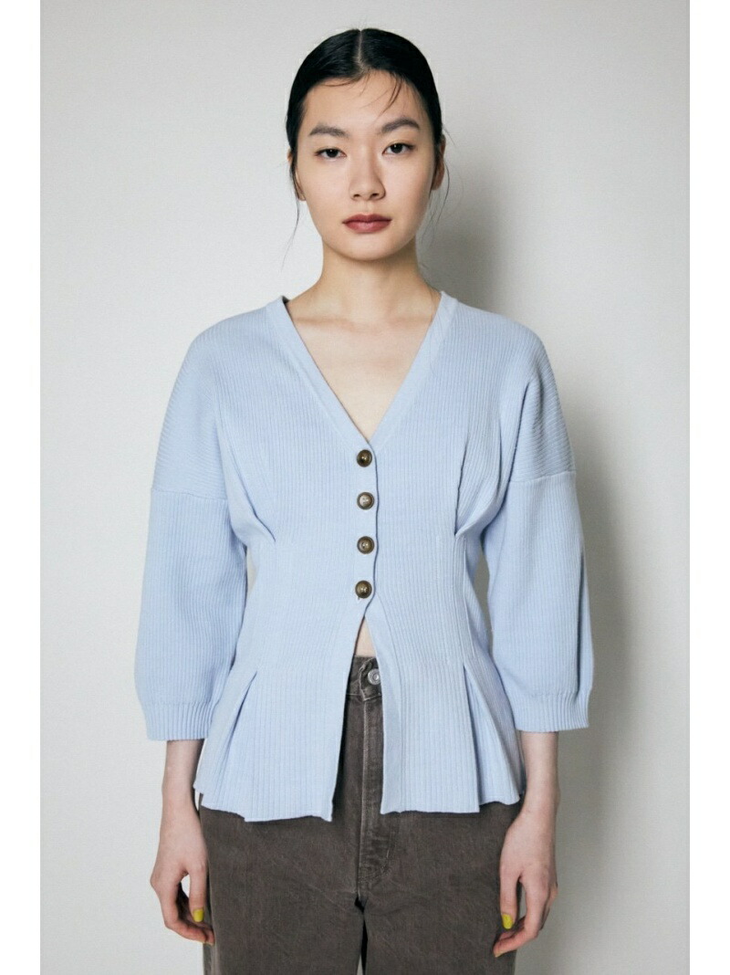 Waist Fit Rib カーディガン Knit ニットその他 Moussy マウジー ニット