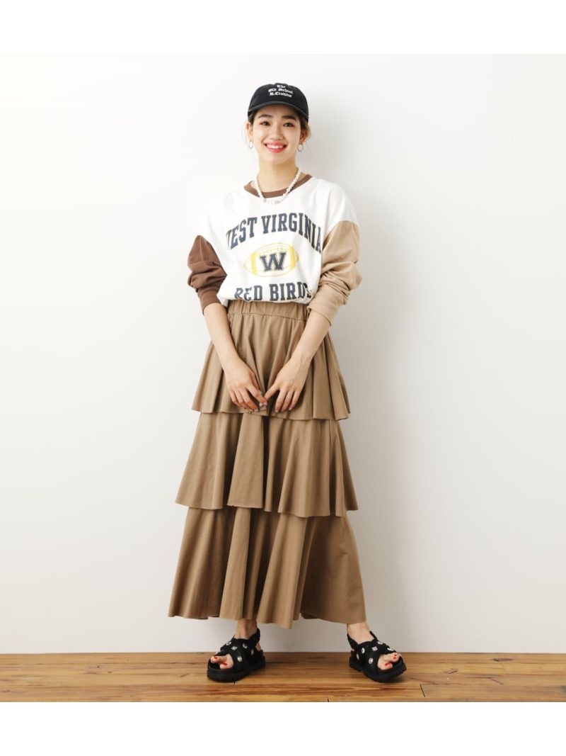 Sale 19 Off フリルティアードカットスコート Rodeo Crowns Wide Bowl ロデオクラウンズワイドボウル スカート ロングスカート 白 柑子色 黒人 Rba E 送料無料 Rakuten Fashion Earthkitchen Ph