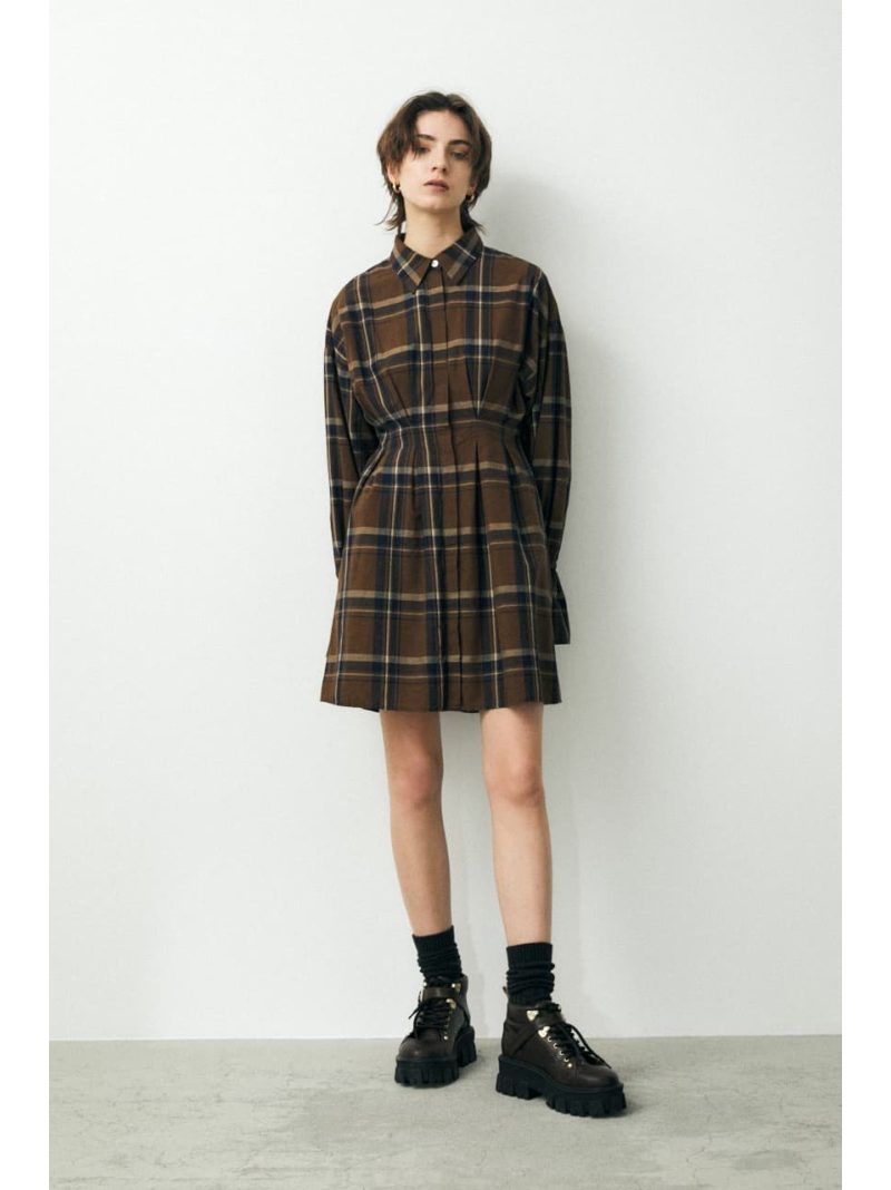 史上最も激安 Candy Sleeve Indigo Mini ドレス Moussy マウジー ワンピース ワンピースその他 ブラウン ホワイト ブルー Rakuten Fashion 日本製 Facesandtoes Com