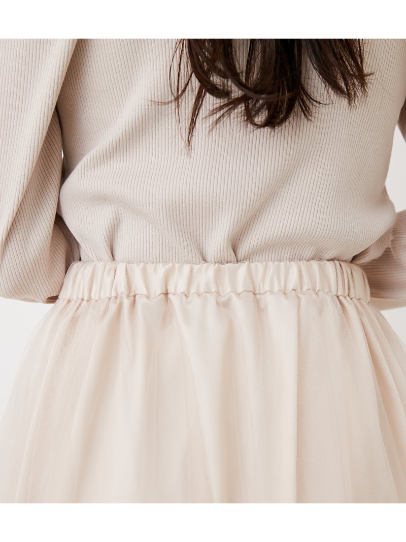 特売 2wayレイヤードチュールj W Sk Rienda リエンダ スカート スカートその他 ホワイト Rakuten Fashion 柔らかい Www Eh Net Sa