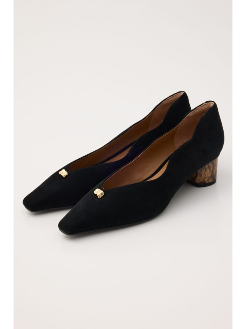 【SALE／17%OFF】スカラップマーブルヒールシューティー STACCATO スタッカート シューズ・靴 パンプス ベージュ ブラック【RBA_E】【送料無料】[ Fashion]