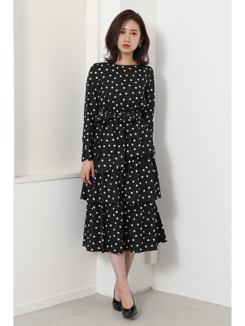 楽天市場 Sale 50 Off Teared Flare Op Rienda リエンダ ワンピース 5ー9分袖ワンピース ブラック Rba E 送料無料 Rakuten Fashion シェルターウェブストア