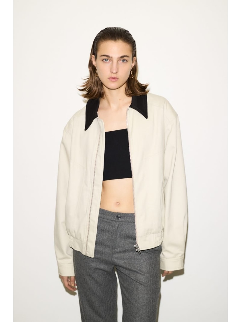 【SALE／50%OFF】【THROW】COTTON SWINGTOP 上衣 SLY スライ ジャケット・アウター 上衣・前掛け ベージュ【RBA_E】【貨物輸送無料】[ Fashion] レディースファッション-コート・ジャケット