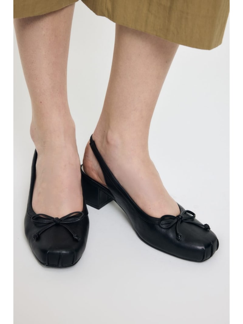 SLING BACK BALLET HEEL シューズ MOUSSY マウジー シューズ・靴 サンダル ブラック【送料無料】[ Fashion]｜シェルターウェブストア