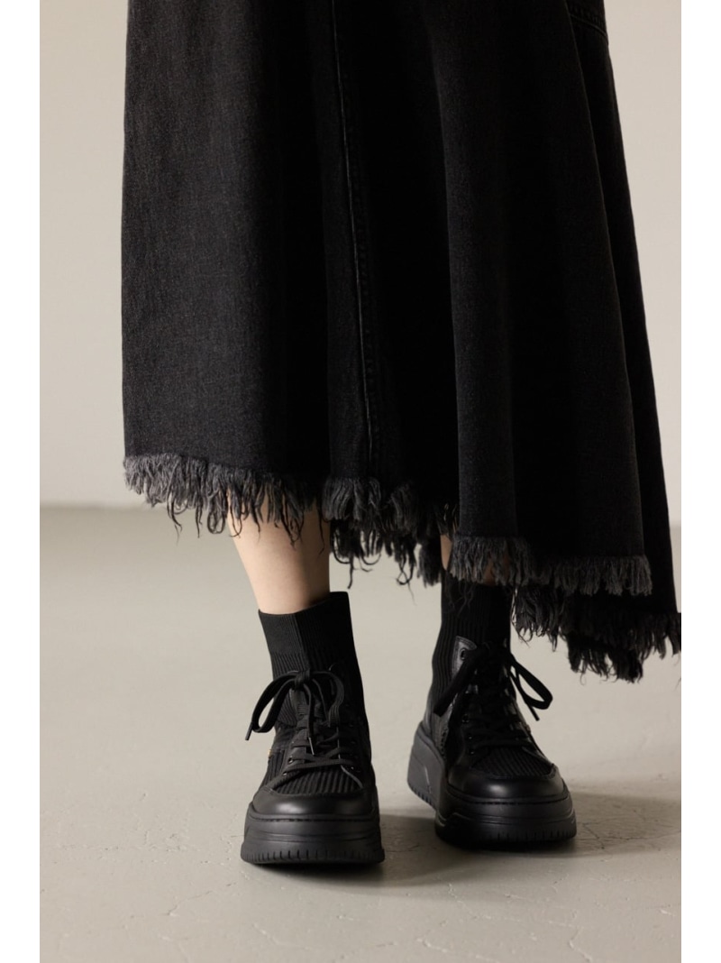 【SALE／31%OFF】ブートニットスニーカーブーツ STACCATO スタッカート シューズ・靴 ブーツ ブラック【RBA_E】【送料無料】[ Fashion]