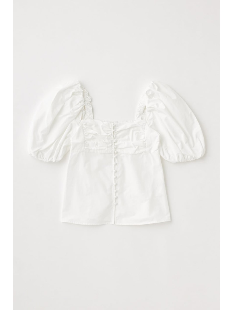 MOUSSY マウジー EYELET CAPSLEEVE ブラウス ホワイト セール】EYELET CAPSLEEVE ブラウス（シャツ/ブラウス）｜MOUSSY