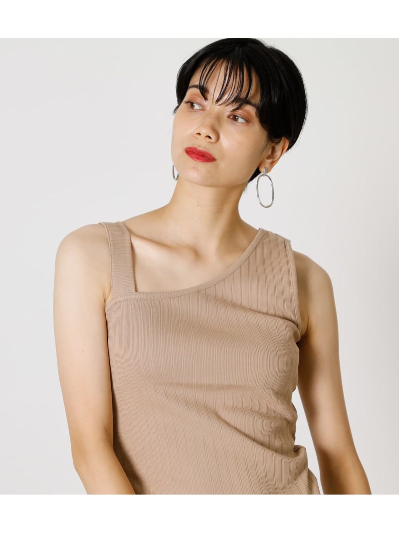 Asymmetry Shoulder Moussy アズールバイマウジー By Tanktop Azul カットソー