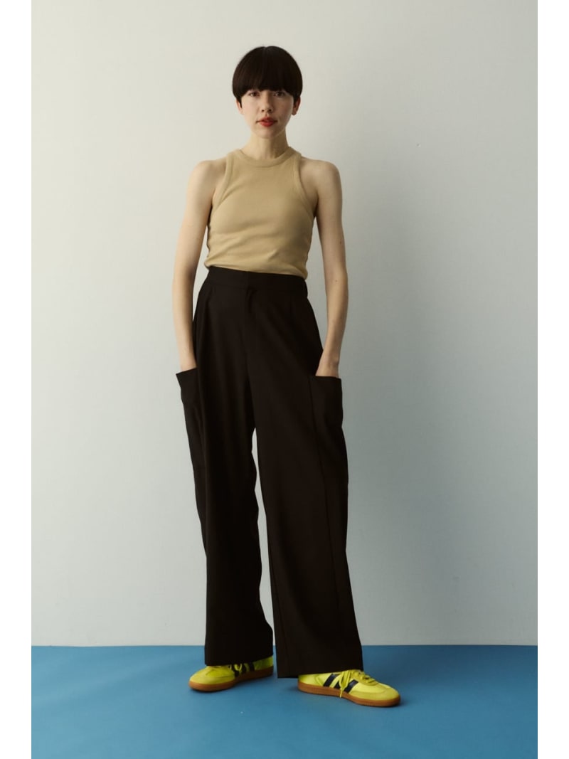 Side big pocket pants HeRIN.CYE ヘリンドットサイ パンツ その他のパンツ ブラック【送料無料】[ Fashion]