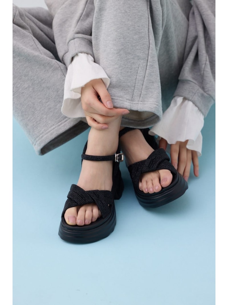 コスモパテッドソフティーコンフォートタンク STACCATO スタッカート シューズ・靴 サンダル ブラック【送料無料】[ Fashion]｜シェルターウェブストア