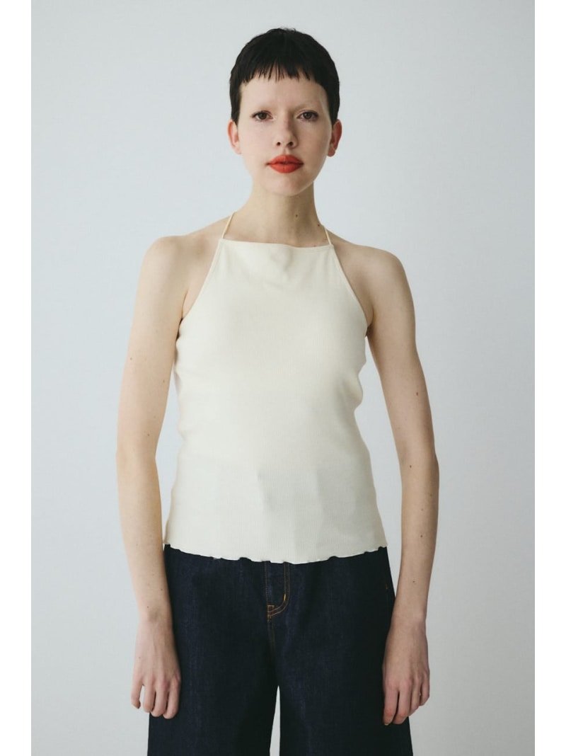Bi color cord camisole HeRIN.CYE ヘリンドットサイ トップス キャミソール ベージュ ブラック ホワイト【送料無料】[ Fashion]