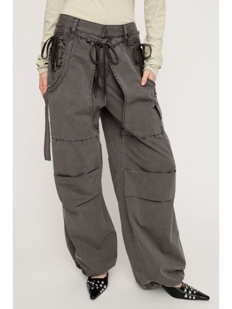 【SNSで話題!】TUCK WIDE WOVEN パンツ SLY スライ パンツ その他のパンツ ブラウン ブラック【送料無料】[ Fashion]