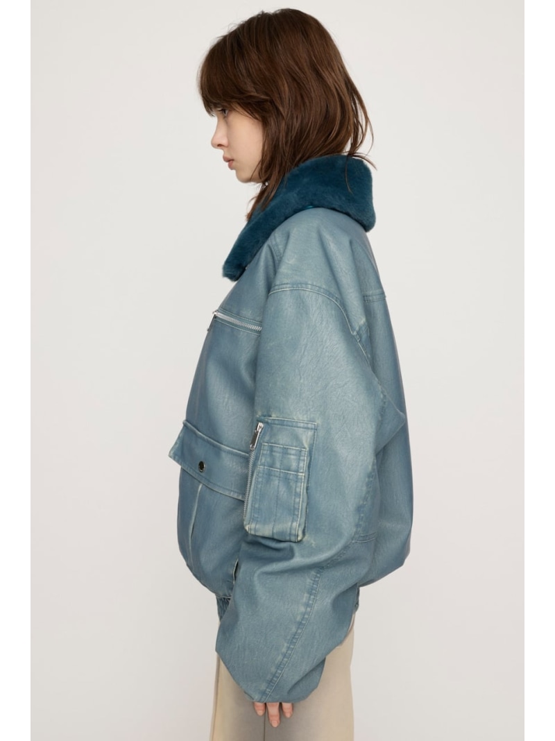 VINTAGE F/LEATHER S/ブルゾン SLY スライ ジャケット・アウター