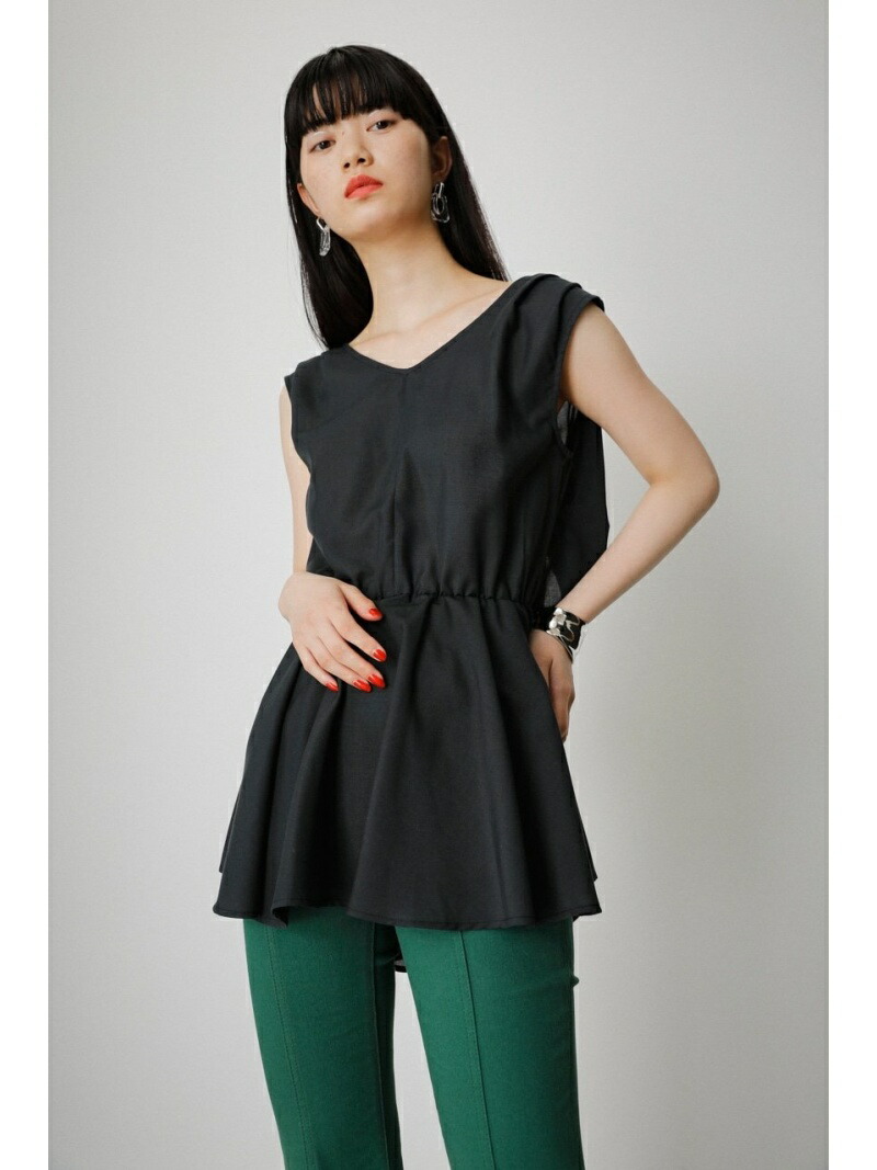 Back Tie カットソー アズールバイマウジー Moussy By Azul Blouse Peplum