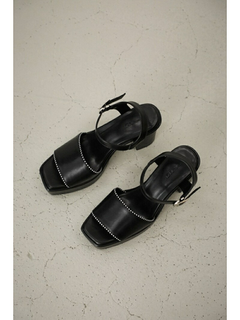 Diagonal Stripes Moussy Sandals By Azul アズールバイマウジー シューズ