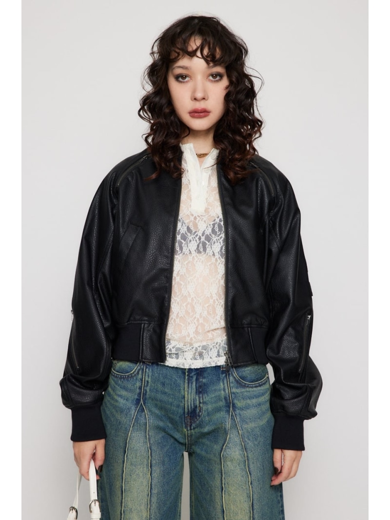LAGUAGEM(ラグアジェム) STORM FLAP SHORT BOA JK LAGUA GEM STORM FLAP SHORT BOA JK BLK -ファッション通販