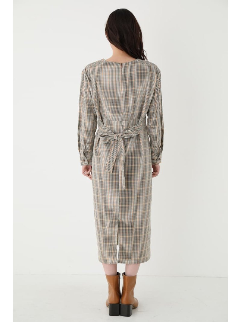 Check Tie Dress Shel Tter Select 避難所選考 ドレス 5ー9min捩りワンピース 白いこと 送料無料 Rakuten Fashion Lushbeautyspa Ca