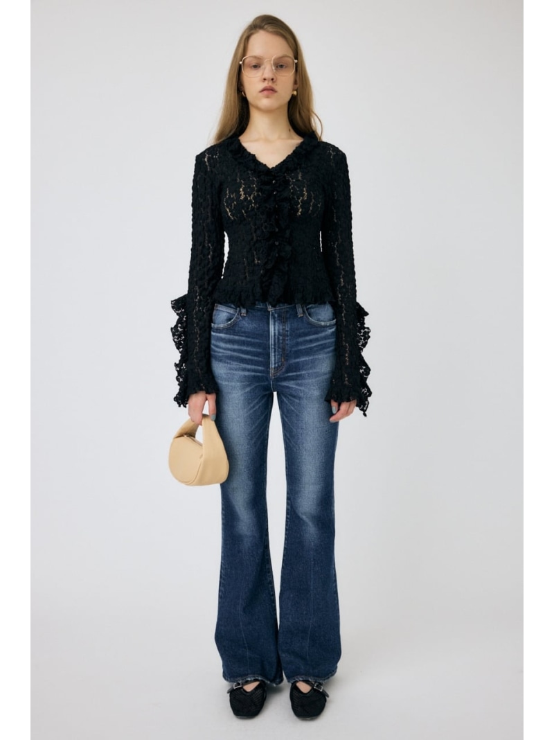 【新色登場】MVS D/BLU FLARE MOUSSY マウジー パンツ ジーンズ・デニムパンツ ブルー【送料無料】[ Fashion]