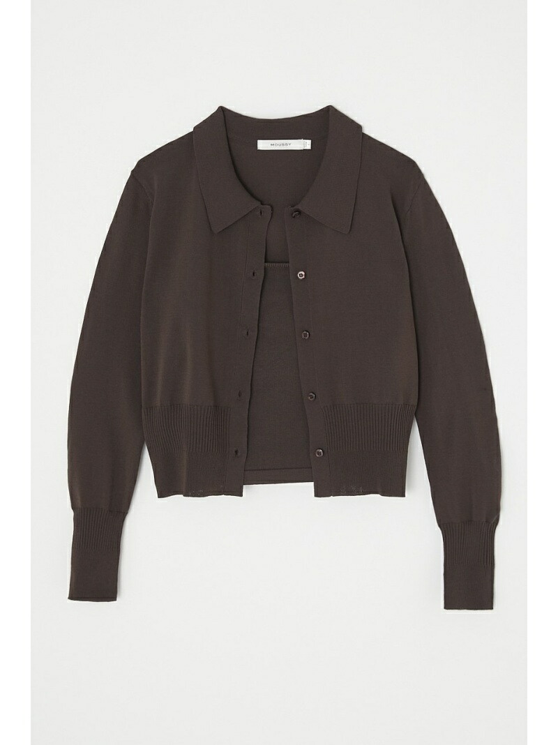 High Gauge Moussy カーディガンキャミソール ニット マウジー