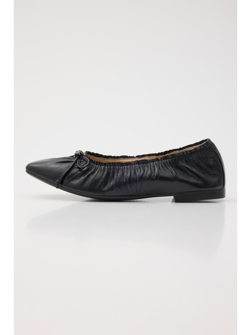 【SALE／30%OFF】スネークラップギャザーバレエシューズ STACCATO スタッカート シューズ・靴 スリッポン ブラック ゴールド【RBA_E】【送料無料】[ Fashion]