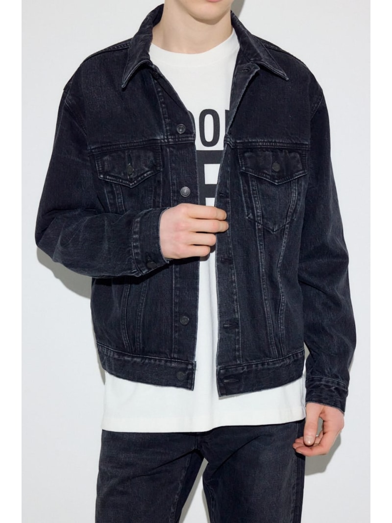 サードタイプデニムジャケット AZUL BY MOUSSY アズールバイマウジー ジャケット・アウター ジーンズ上衣 黒いこと【貨物輸送無料】[ Fashion]