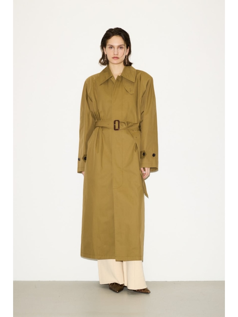 ジャケット・アウター THROW BY SLY LAYERED SOUTIEN COLLAR COAT THROW by SLY（スローバイスライ）の「THROW LAYERED SOUTIEN