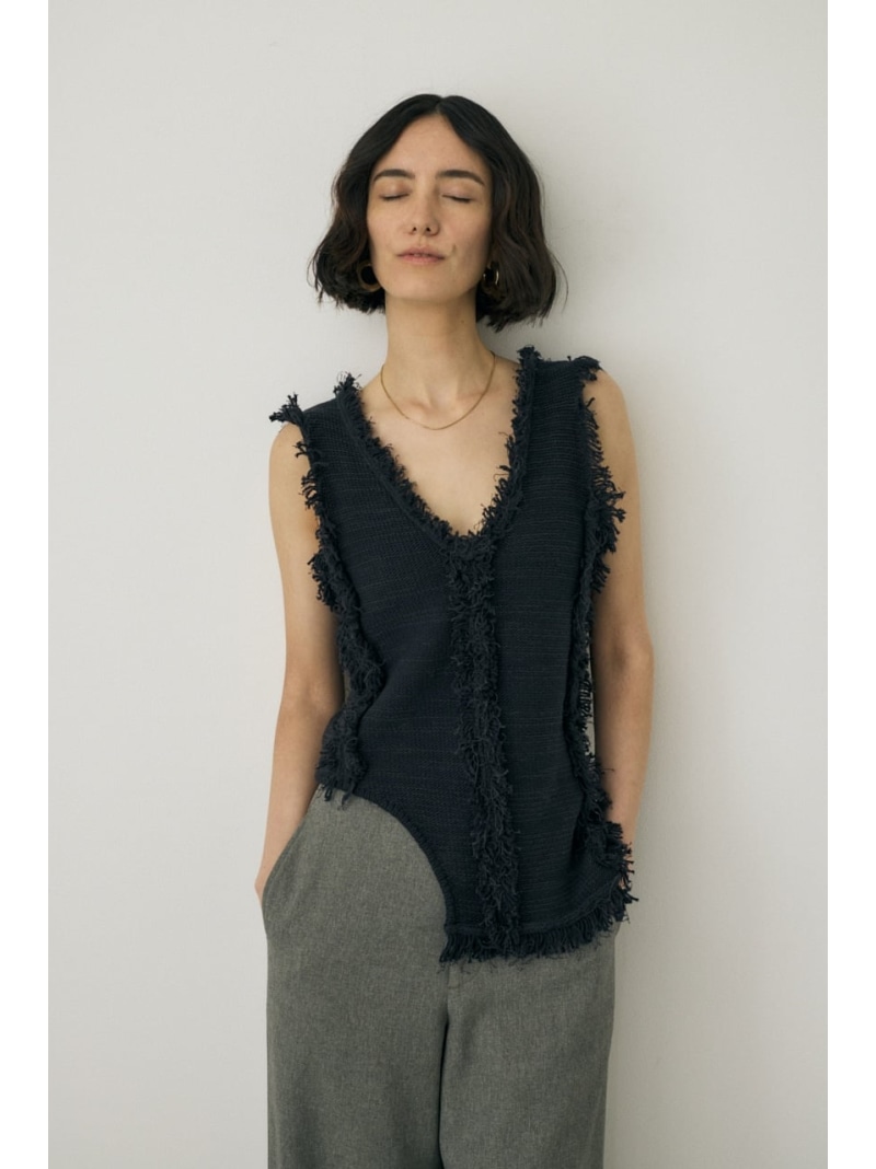 【moussy】ノースリーブ TOWELIE ニット タンクトップ MOUSSY タンクトップ ノースリーブ TOWELIE ニット レディース