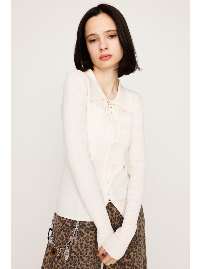 楽天市場】【SALE／50%OFF】HEART CROCHET KNIT トップス SLY スライ