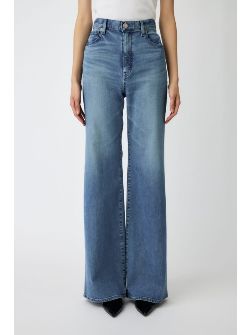 パンツ blkby MOUSSY PUNA Vintage Long Denim 26 BLACK BY MOUSSY