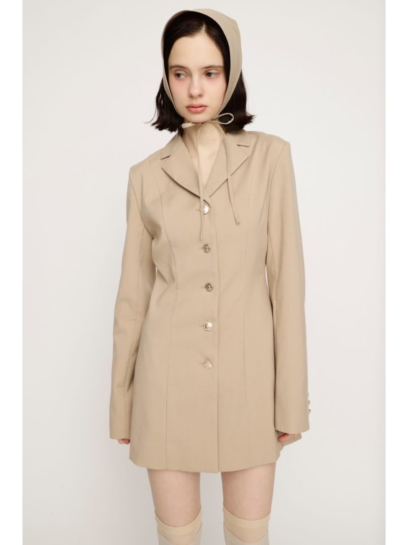 TAILORED ショートワンピース SLY スライ ワンピース・ドレス ワンピース ベージュ グレー【送料無料】[ Fashion]