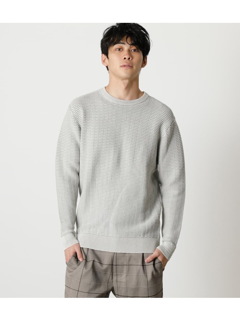 Honeycomb Stone Wash Knit Moussy Azul アズールバイマウジー By ニット