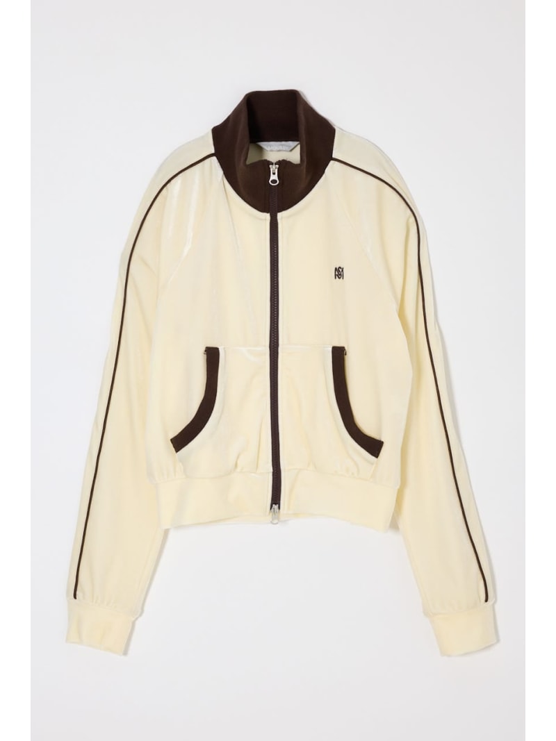 VELOUR TRACK ジャケット MOUSSY マウジー ジャケット・アウター その他のジャケット・アウター ブラック ブラウン【送料無料】[ Fashion]