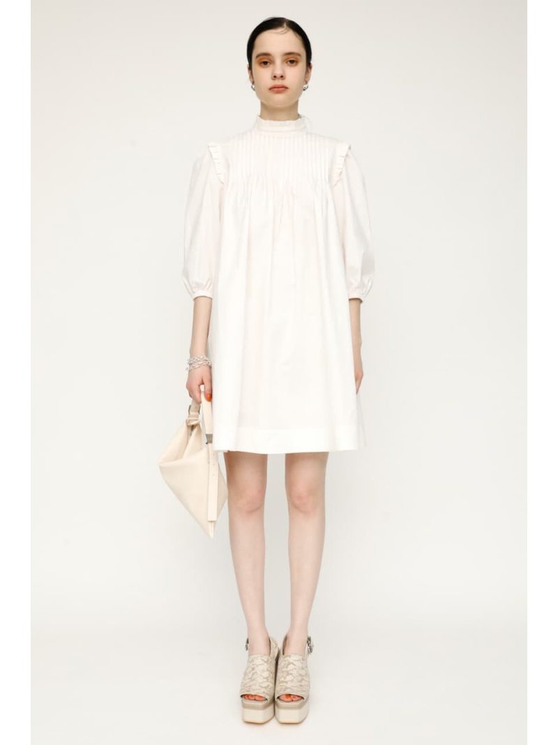 レディースファッション ワンピース 100 本物 5ー9分袖ワンピース ワンピース スライ Sly ドレス Smock Tuck ホワイト Fashion ブラック 送料無料 Rakuten Www Mtsnparung Sch Id