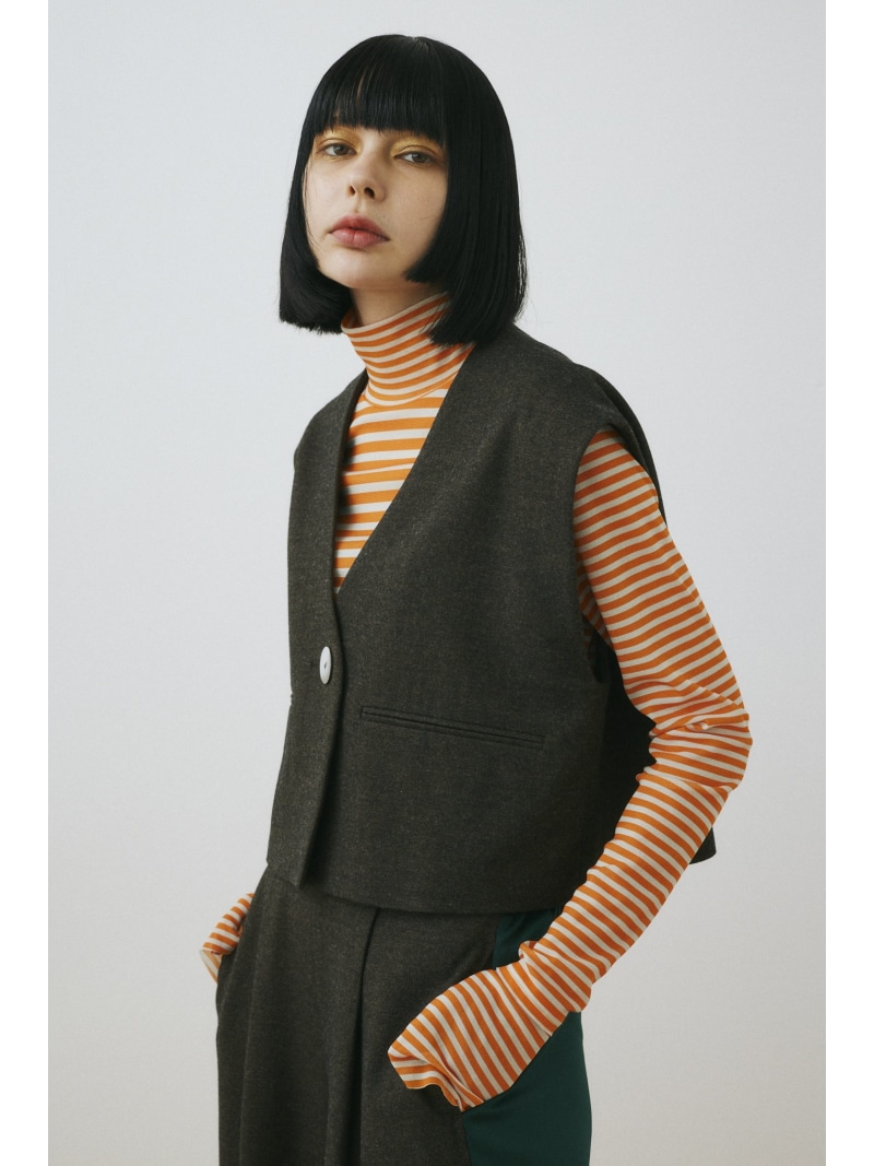 HeRIN.CYE /ヘリンドットサイ　Box cut vest ヘリンドットサイ HeRIN.CYE Box cut vest （WHT