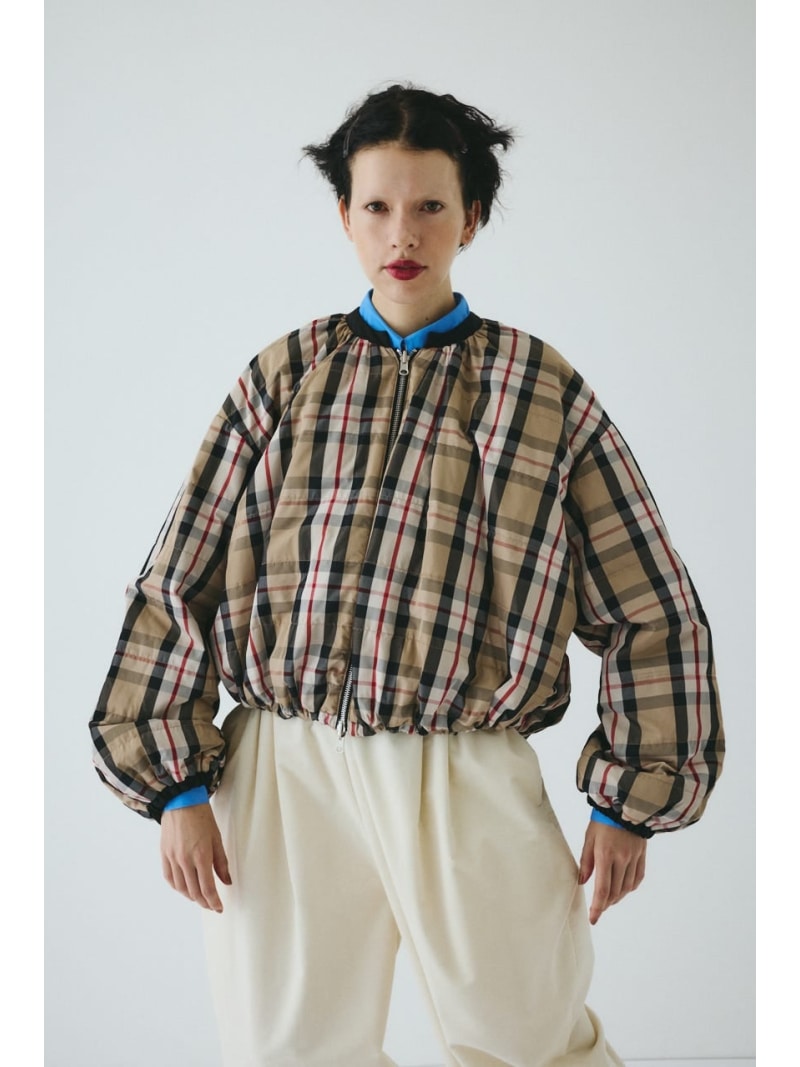 【SALE／40%OFF】Reversible Circle batting blouson HeRIN.CYE ヘリンドットサイ ジャケット・アウター ブルゾン・ジャンパー ベージュ ブラック【RBA_E】【送料無料】[ Fashion]｜シェルターウェブストア