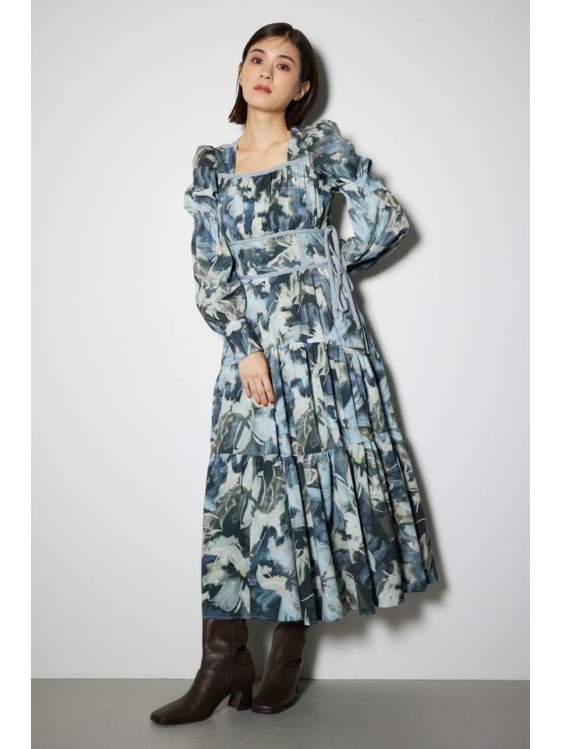 rienda リエンダ プリーツフレア ミニ ワンピース rienda プリーツフレアSLV KnitミニOP L/GRN1 -ファッション通販