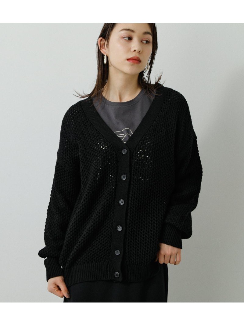 Mesh Knit Azul By Cardigan ニット アズールバイマウジー Moussy