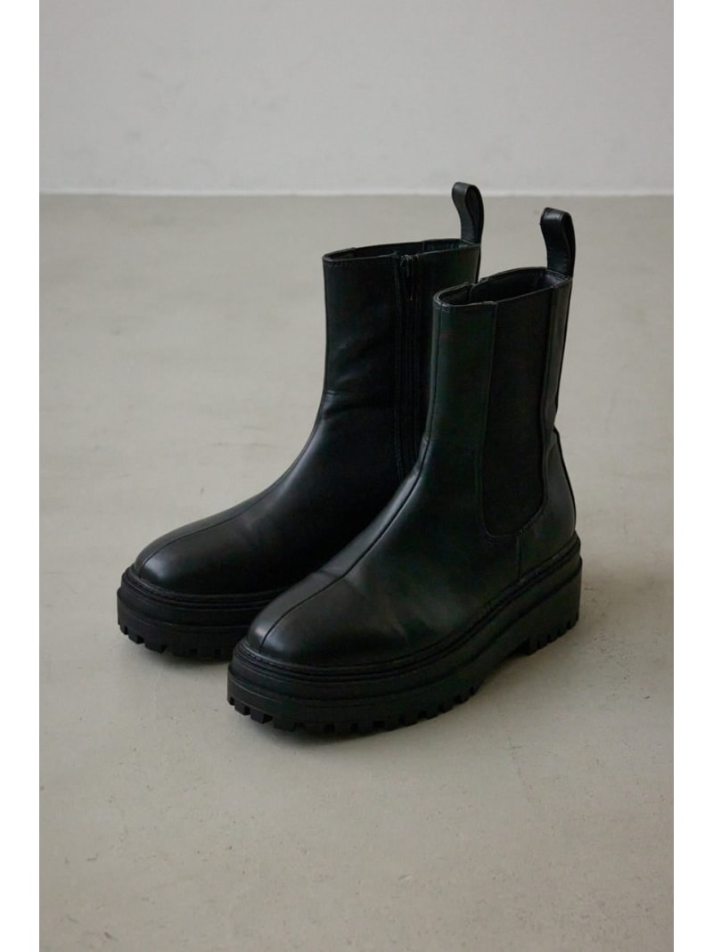 楽天市場】side gore boots BLACK BY MOUSSY ブラックバイマウジー