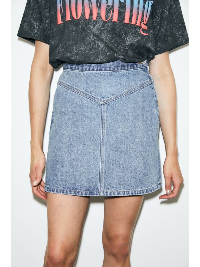 York ミニスカート Moussy マウジー スカート デニムスカート ブラウン 送料無料 Rakuten Fashion septicin Com
