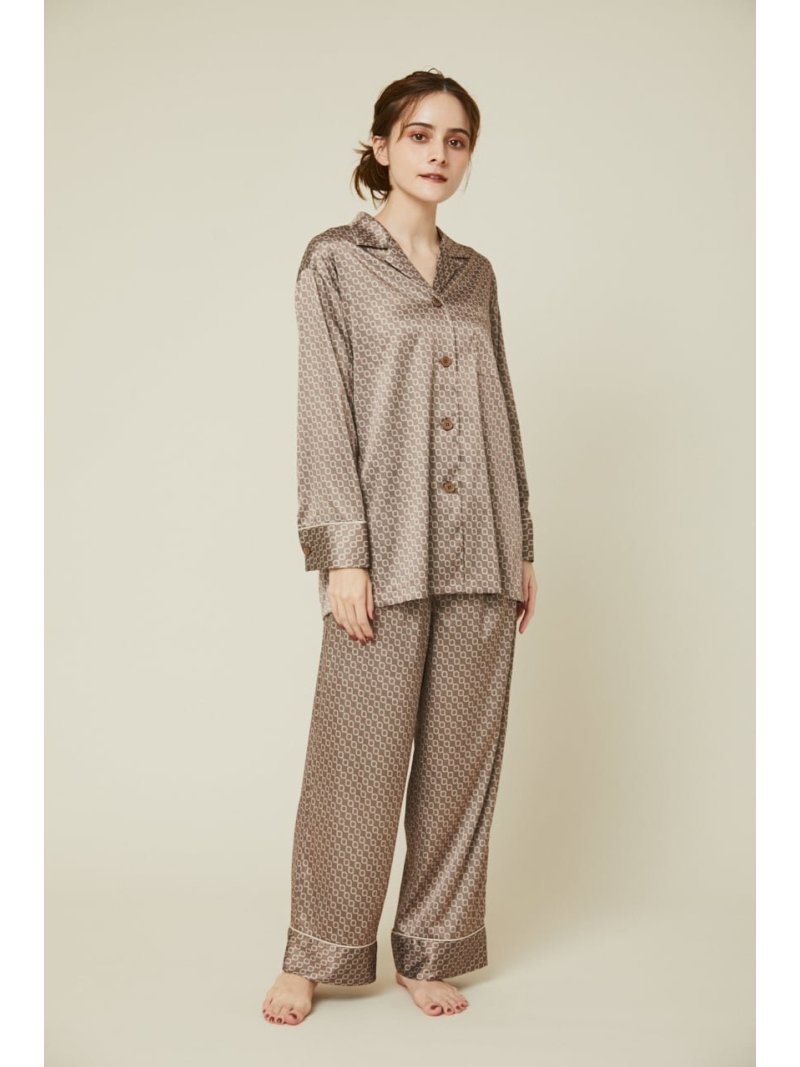 Ladiesサテンルームウェア Rienda インナー ナイトウェア リエンダ