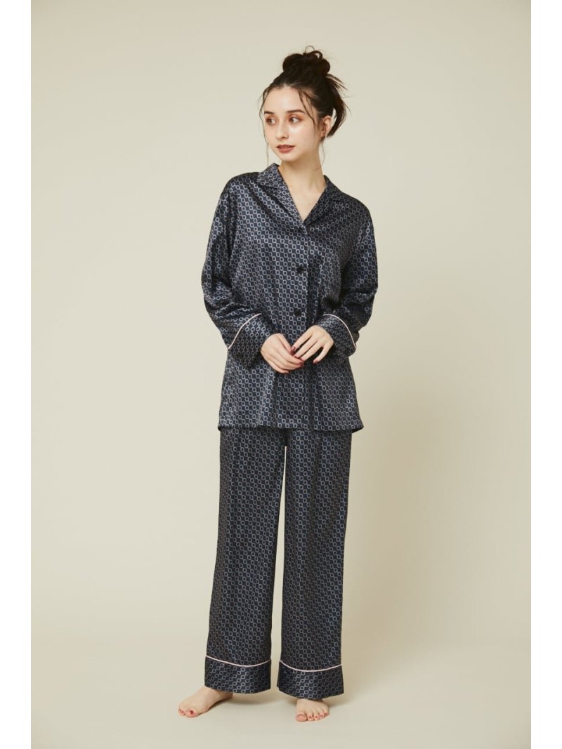 Ladiesサテンルームウェア Rienda インナー ナイトウェア リエンダ