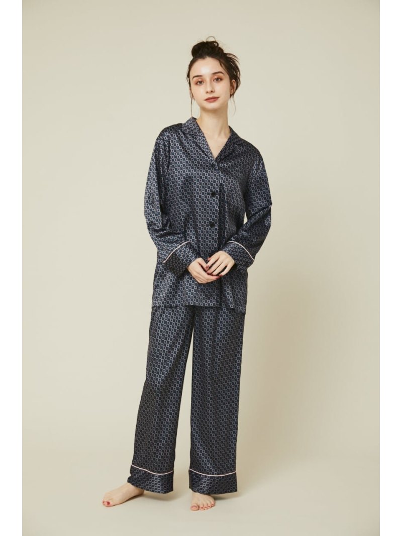 Ladiesサテンルームウェア Rienda インナー ナイトウェア リエンダ