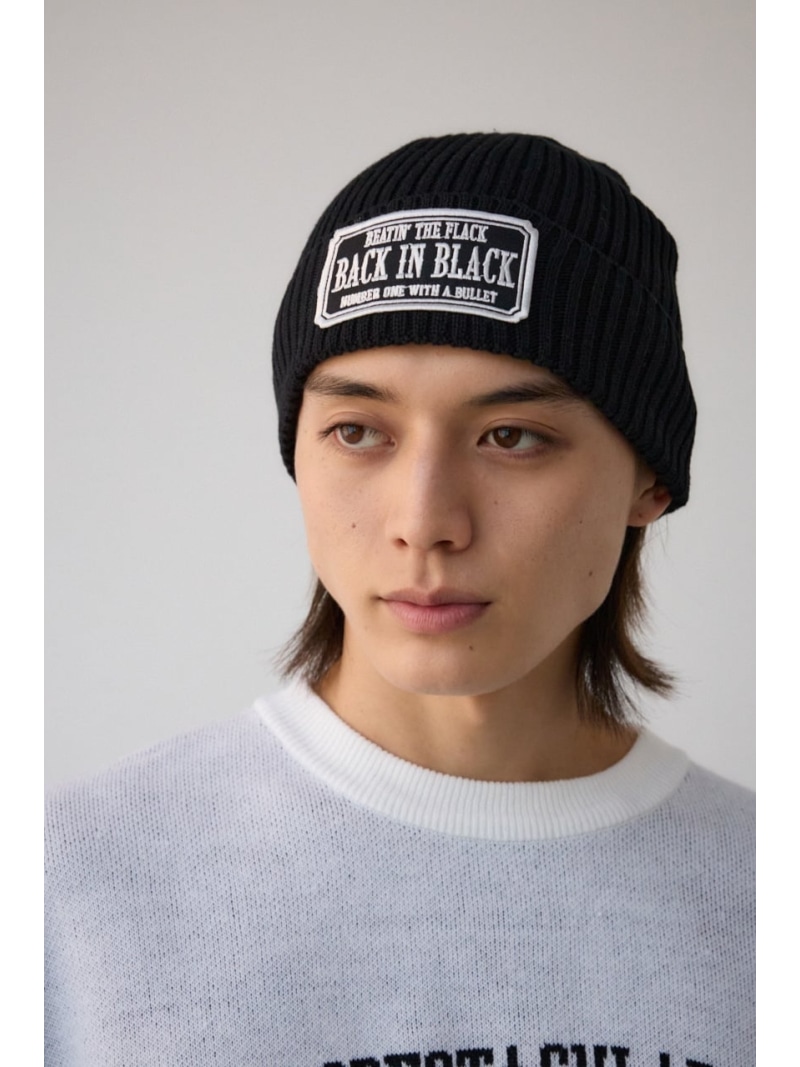 【楽天市場】ワッペンニットキャップ AZUL BY MOUSSY アズールバイマウジー 帽子 その他の帽子 レッド ブラック[Rakuten